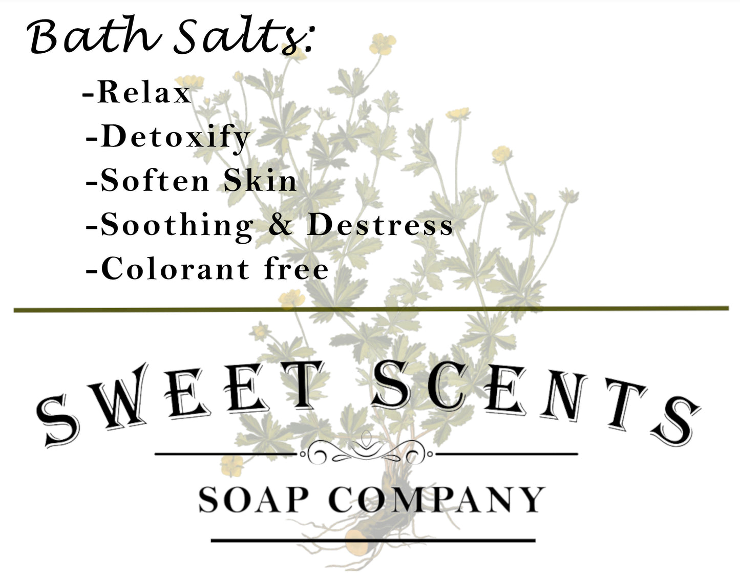 Patchouli Bath Salts