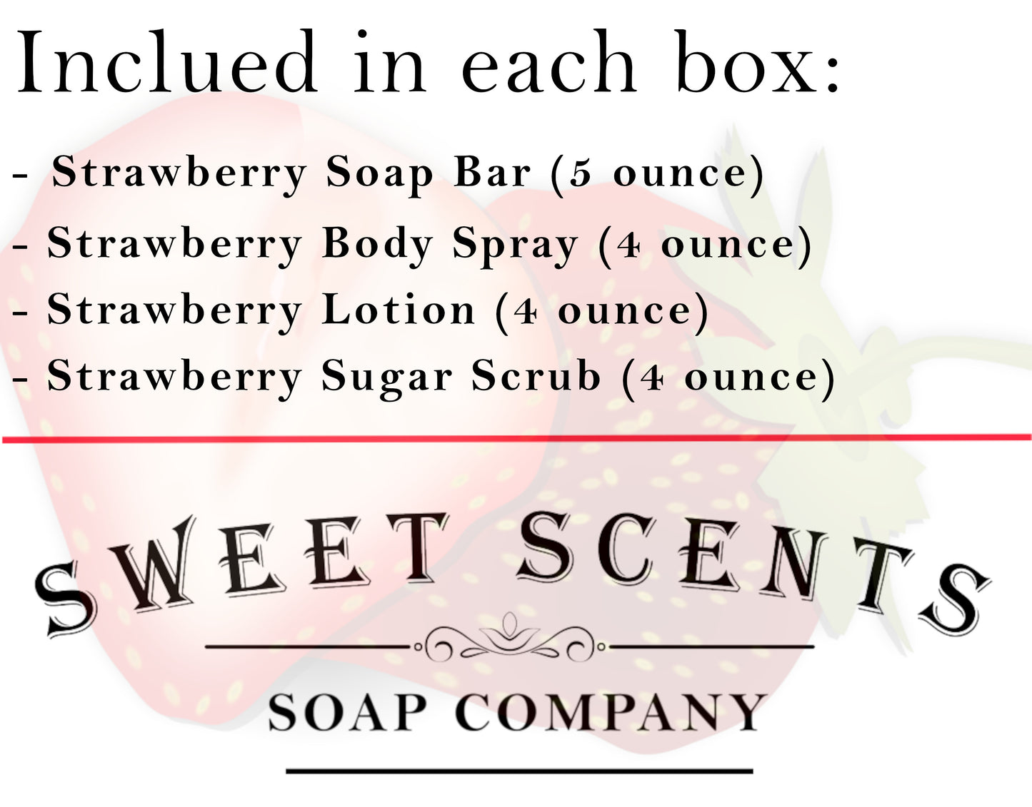 Strawberry Spa Gift Box